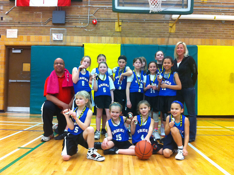 Briers Novice Girls Win Silver at the Blessed Sacrament Tournament - 2012