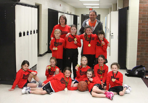 Briers Novice are Gold medal champs Division C at the Blessed Sacrament tournament – Feb. 2014